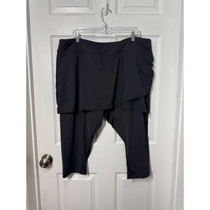 Lands' End Black Swim Skirt‎ Leggings – 3X (24W-26W)
